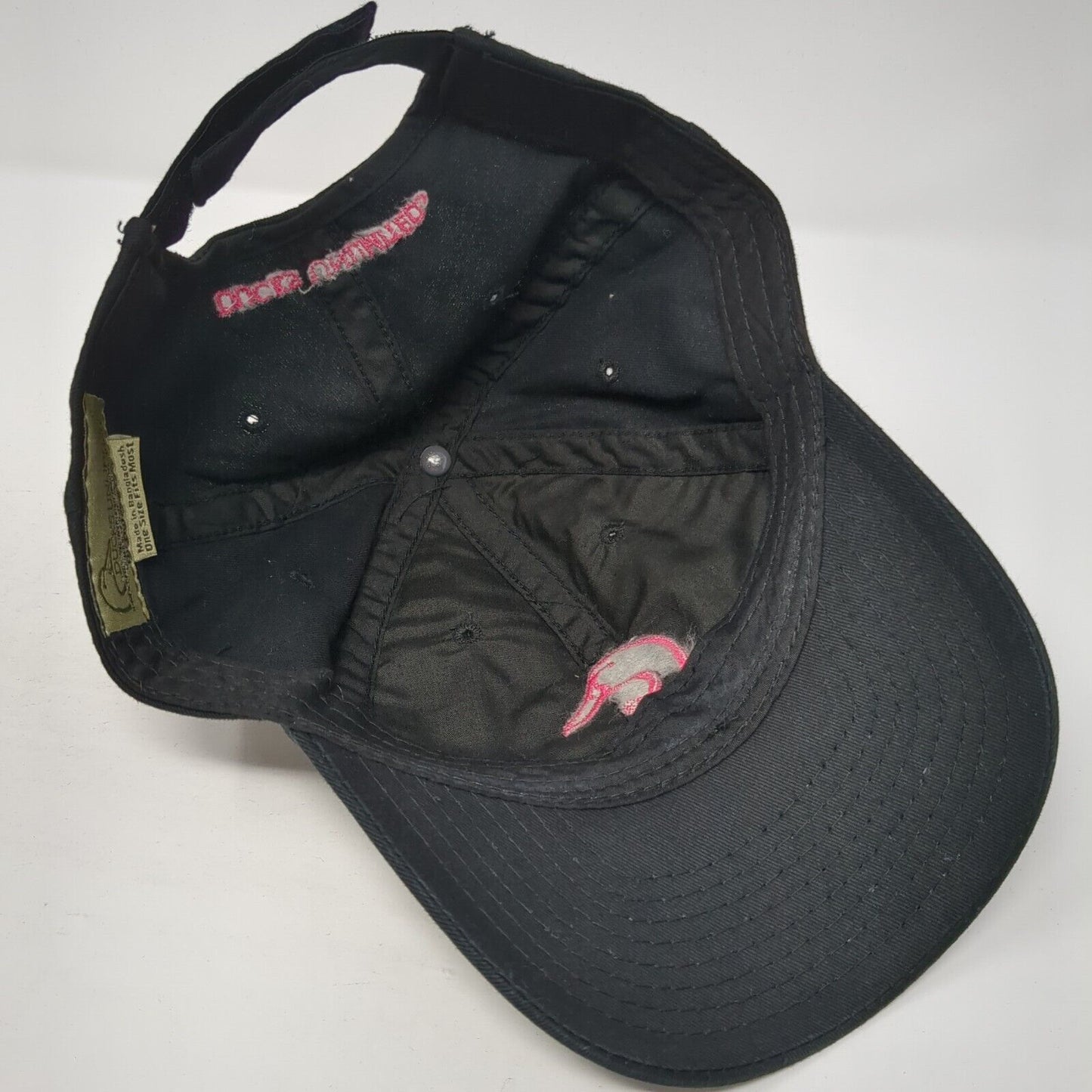 Ducks Unlimited Logo Strapback Hat Black One Size Embroidered 6 Panel