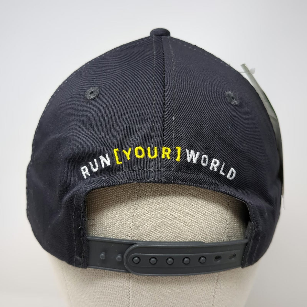John Deere Snapback Gray One Size Mesh Trucker Hat Embroidered Run Your World