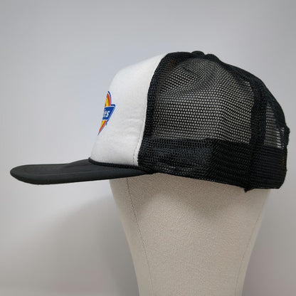 Dickies Trucker Hat Black One Size Mesh Back Snapback Logo Polyester Foam Front