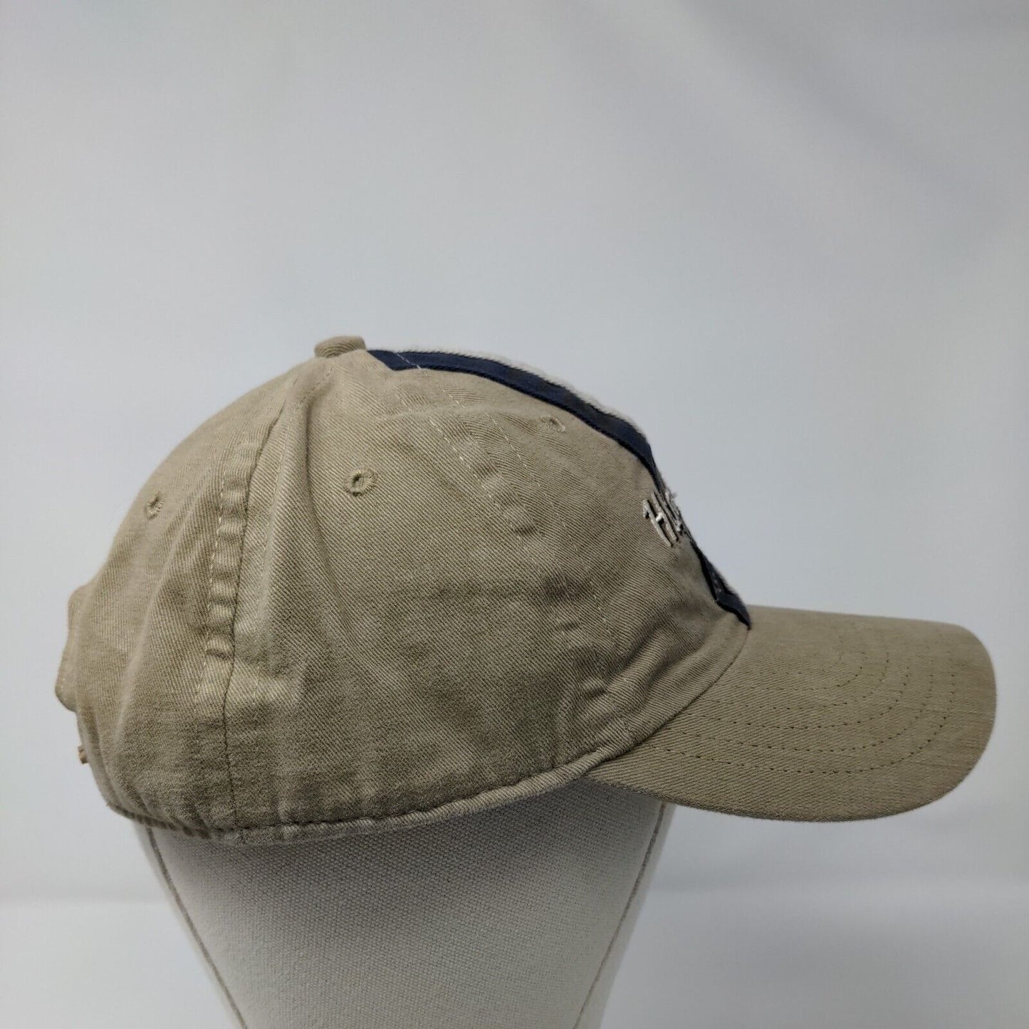 Hard Rock Hotel Las Vegas Snapback Hat Tan OSFA Striped Embroidered