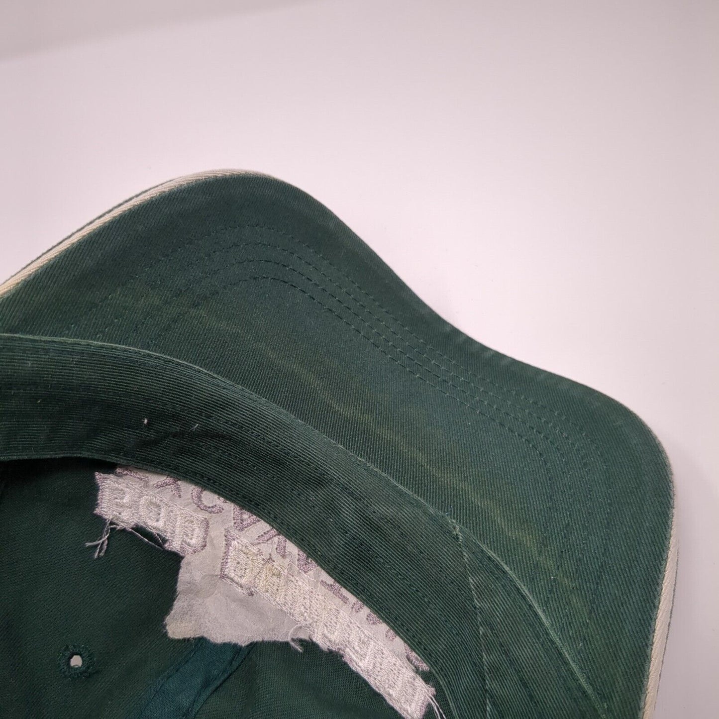 Bob Durham Excavating Strapback Hat Green One Size Solid Adjustable