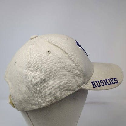 Washington Huskies NCAA Russell Beige One Size Embroidered Logo Strapback Hat