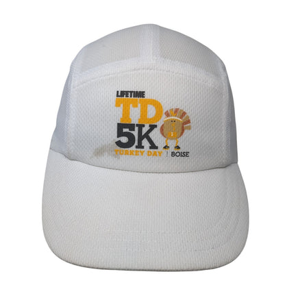 Lifetime TD 5K Turkey Day Boise 5 Panel Cap White One Size Adjustable Headsweats