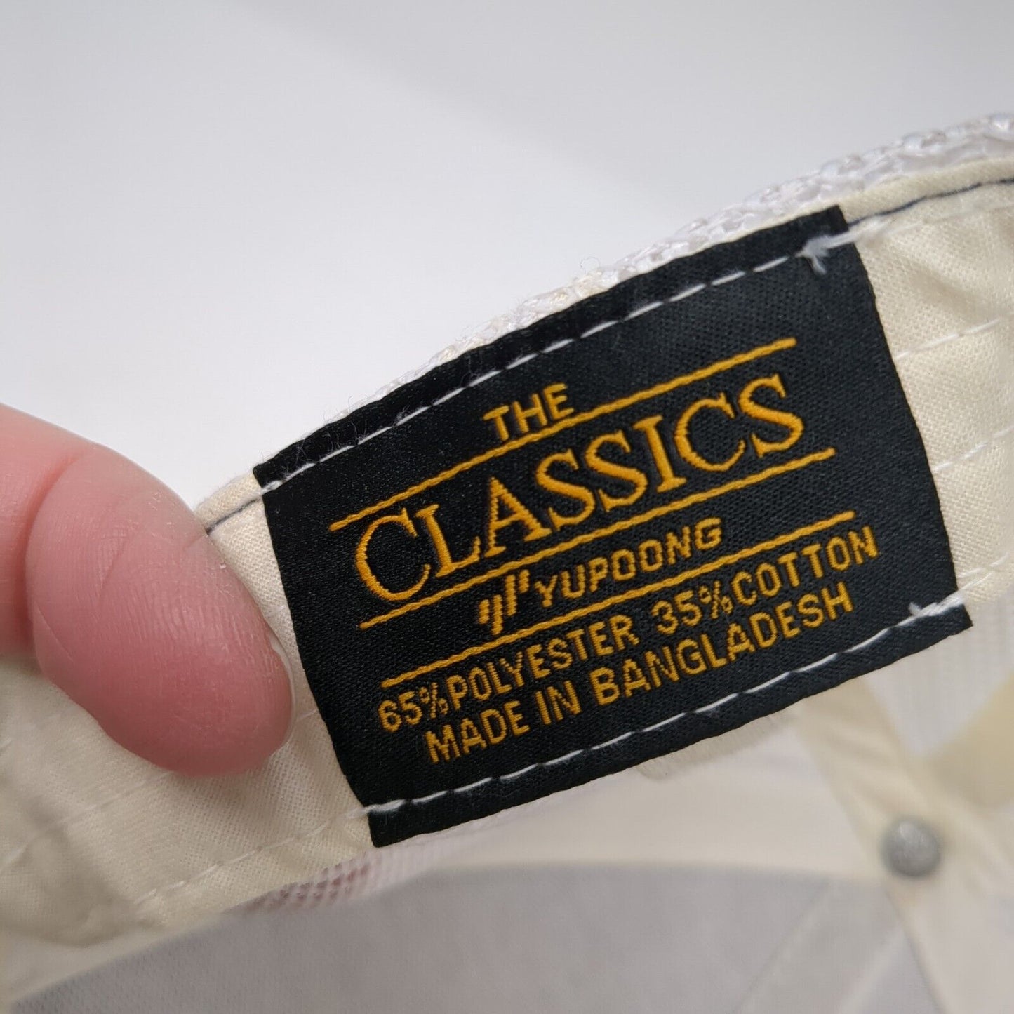 The Classics Yupoong Snapback Trucker Hat Blue One Size Adjustable Mesh Back