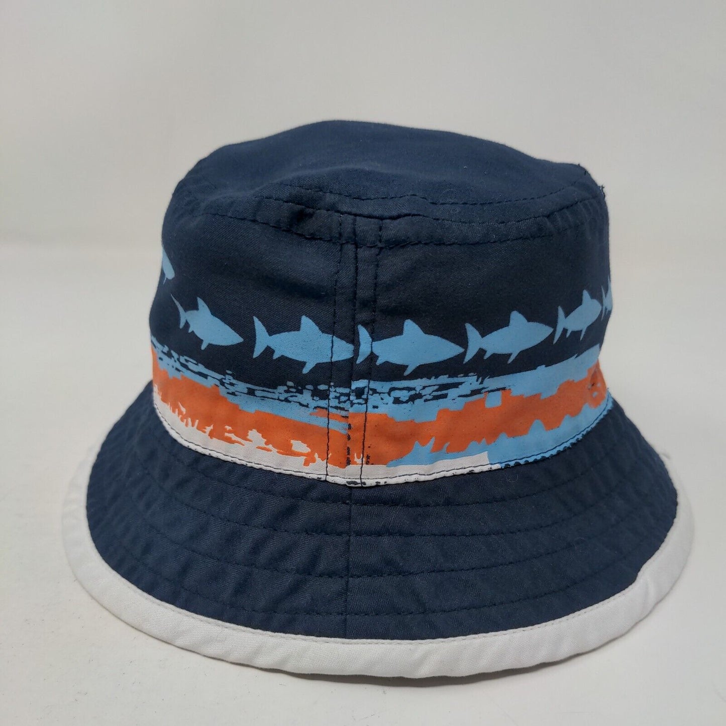 Shark Print Bucket Hat Blue 3-6M Koala Kids Sun Hat Outdoor