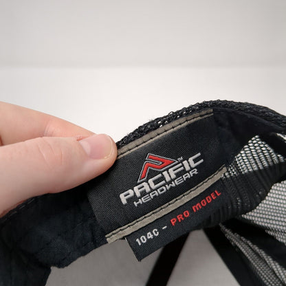 Pacific Headwear Snapback Trucker Hat Gray One Size Adjustable Mesh Back 6 Panel