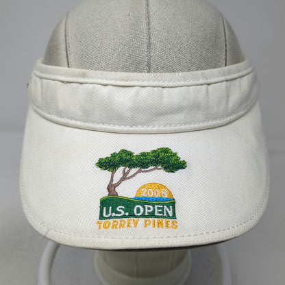 Visor White One Size U.S. Open Torrey Pines 2008 Volunteer Golf Hat USGA Cotton