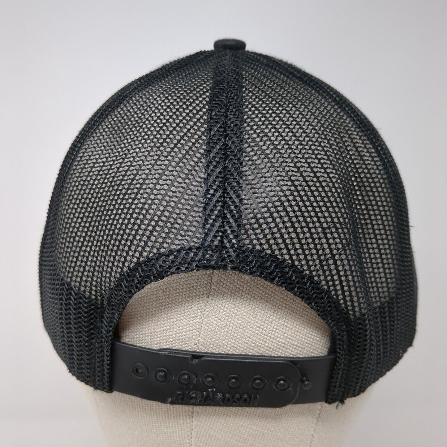 Tek-Solutions Snapback Trucker Hat Black OS Adjustable Mesh Back Richardson