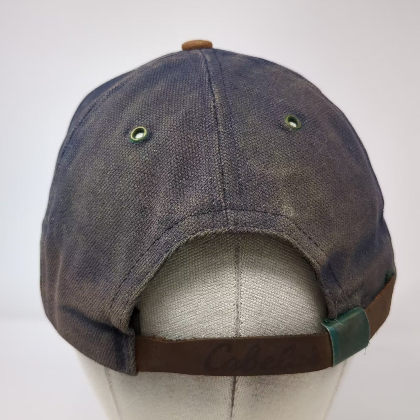 Cabela's World's Foremost Outfitters Blue Baseball Cap Hat OS Vintage Slideback