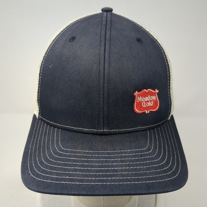 Meadow Gold Trucker Hat Blue OS Adjustable Embroidered Mesh Back Richardson