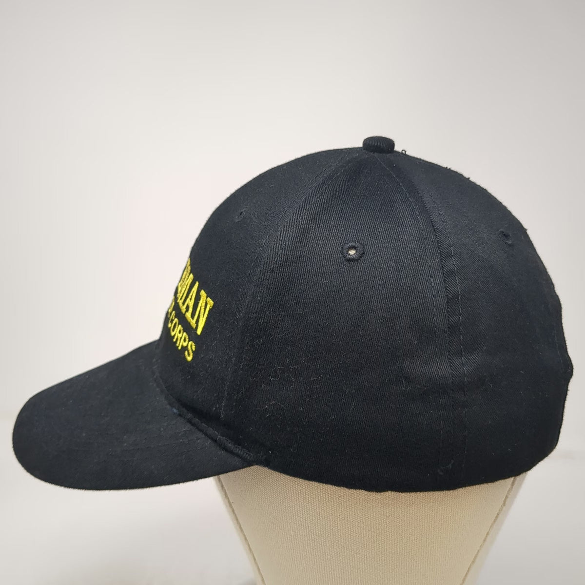 Otto Baseball Cap Black One Size Minuteman Civil Defense Corps Embroidered Hat