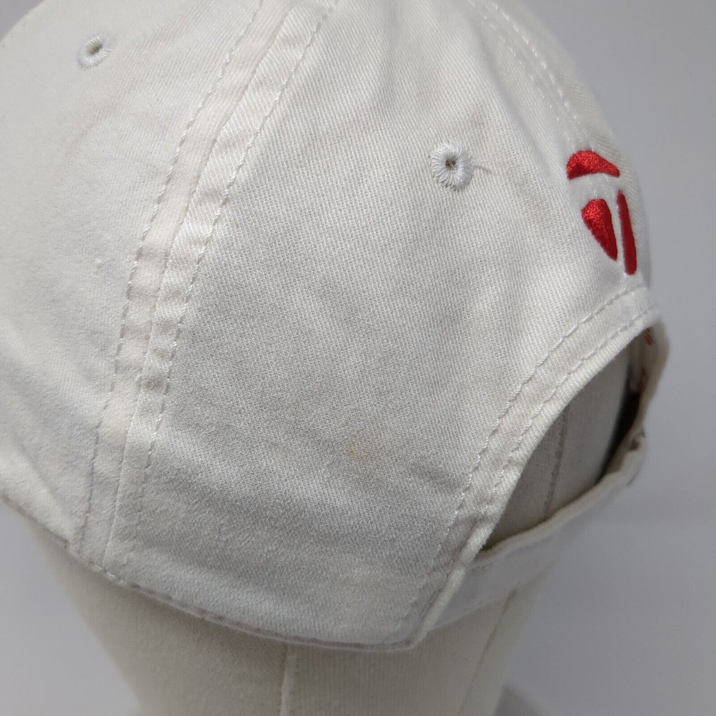 TaylorMade Slideback Hat Red One Size Adjustable Embroidered 6 Panel Tmax Gear