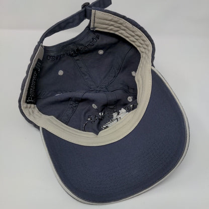 Pacific Way Cafe Slideback Hat Blue OSFA Embroidered Fahrenheit