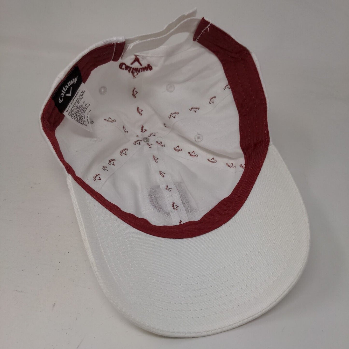 Dewar's Strapback Hat White One Size Embroidered Adjustable Callaway