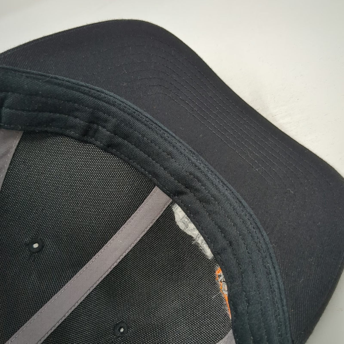 Richardson Trucker Hat Black Gray One Size Mesh Snapback Level 10 Construction