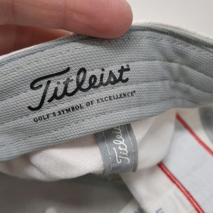 Titleist Baseball Cap White One Size Pro V1 FJ Performance Slideback Golf Hat