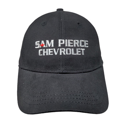 Sam Pierce Chevrolet Men's Strapback Hat Black Size OSFM Embroidered Logo Cotton