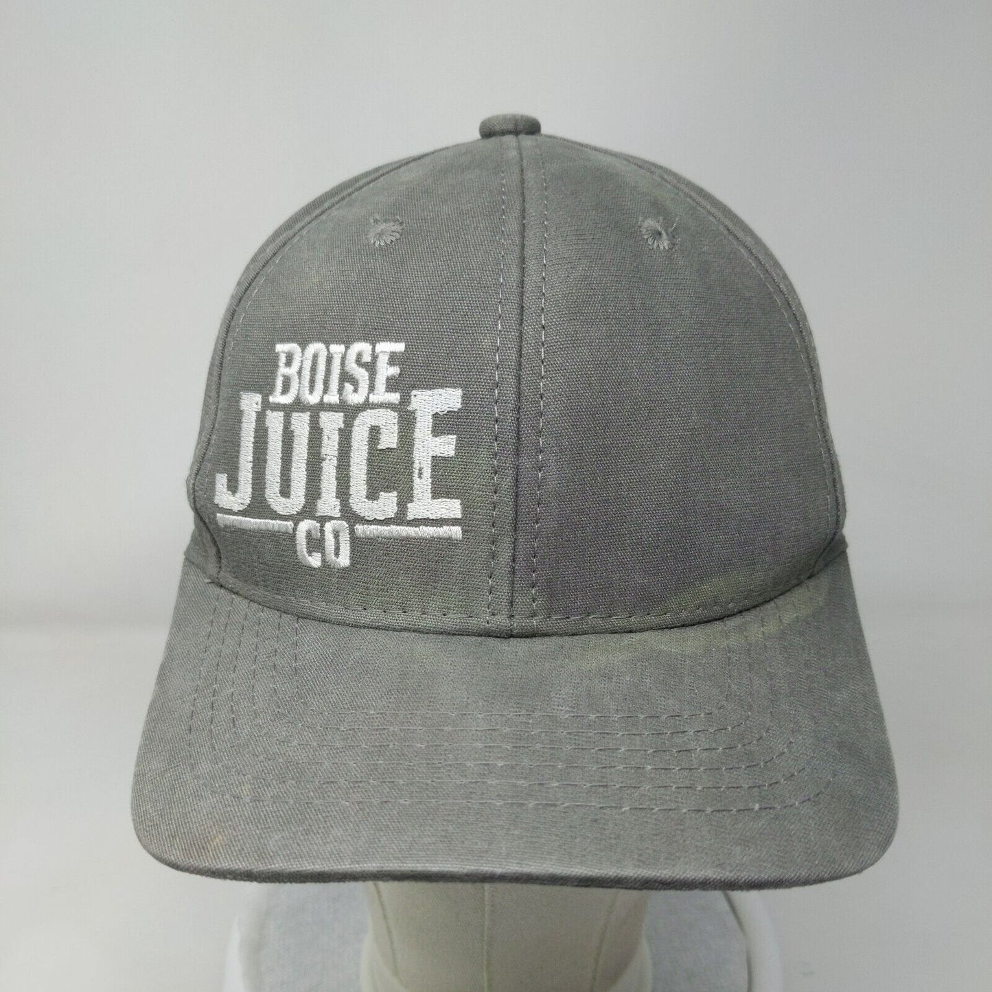 Boise Juice Co Snapback Hat Gray OSFM Embroidered 6 Panel Outdoor Cap