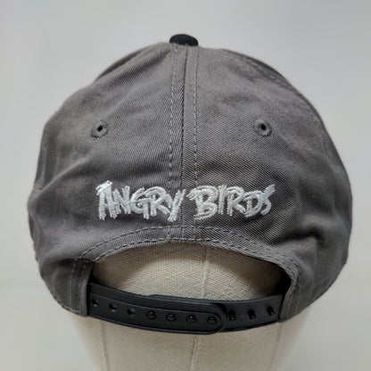 Angry Birds Mens Snapback Hat Black Gray Adjustable Embroidered Logo 100% Cotton