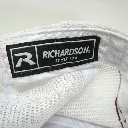 Richardson Trucker Hat Red White One Size Mesh Snapback Golf Idaho Memorial