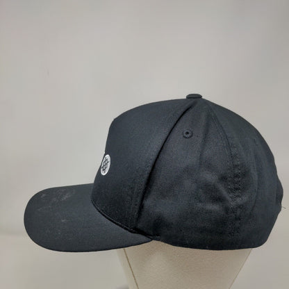 Stance Snapback Hat Black One Size Embroidered Adjustable Vent Holes