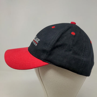 Automated Logic Corporation Men's Slideback Hat Black Red OSFM Embroidered Logo