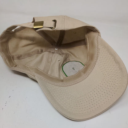 Dogfish Head Men's Slideback Hat Tan Embroidered Logo Beer Ale