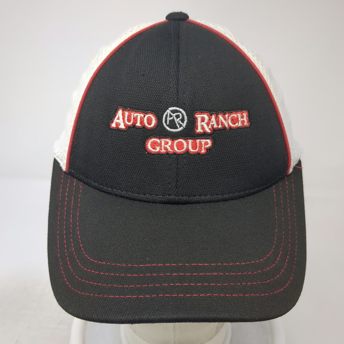 Sport-Tek Auto Ranch Group Baseball Cap Black One Size Contrast Stitching Hat