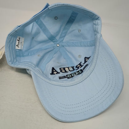 Aruba Trading Co Baseball Cap Blue One Size Embroidered 1499 Happy Island Hat