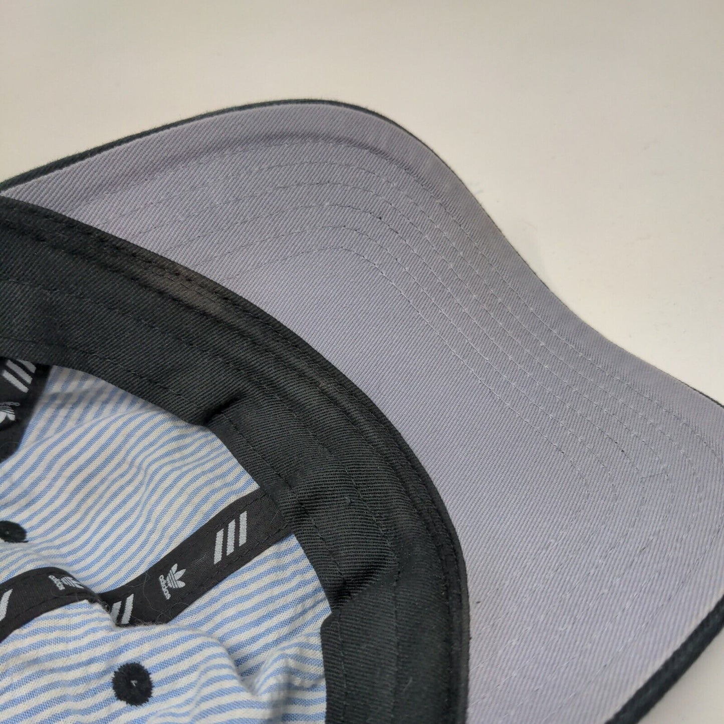 Adidas Slideback Hat Black OSFM Embroidered Trefoil Adjustable 6 Panel