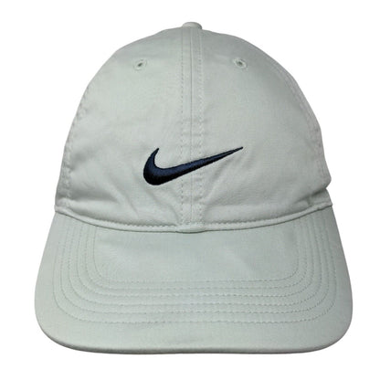 Nike Swoosh Slideback Hat Green OSFM Heritage 86 Dri-Fit Leather Strap