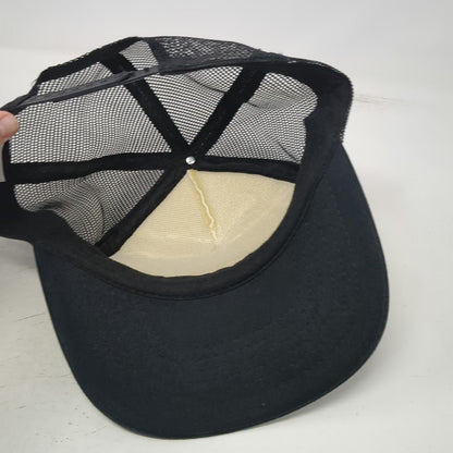 Headwear USA Trucker Hat Black White One Size Sinners Brass Knuckles Mesh Back