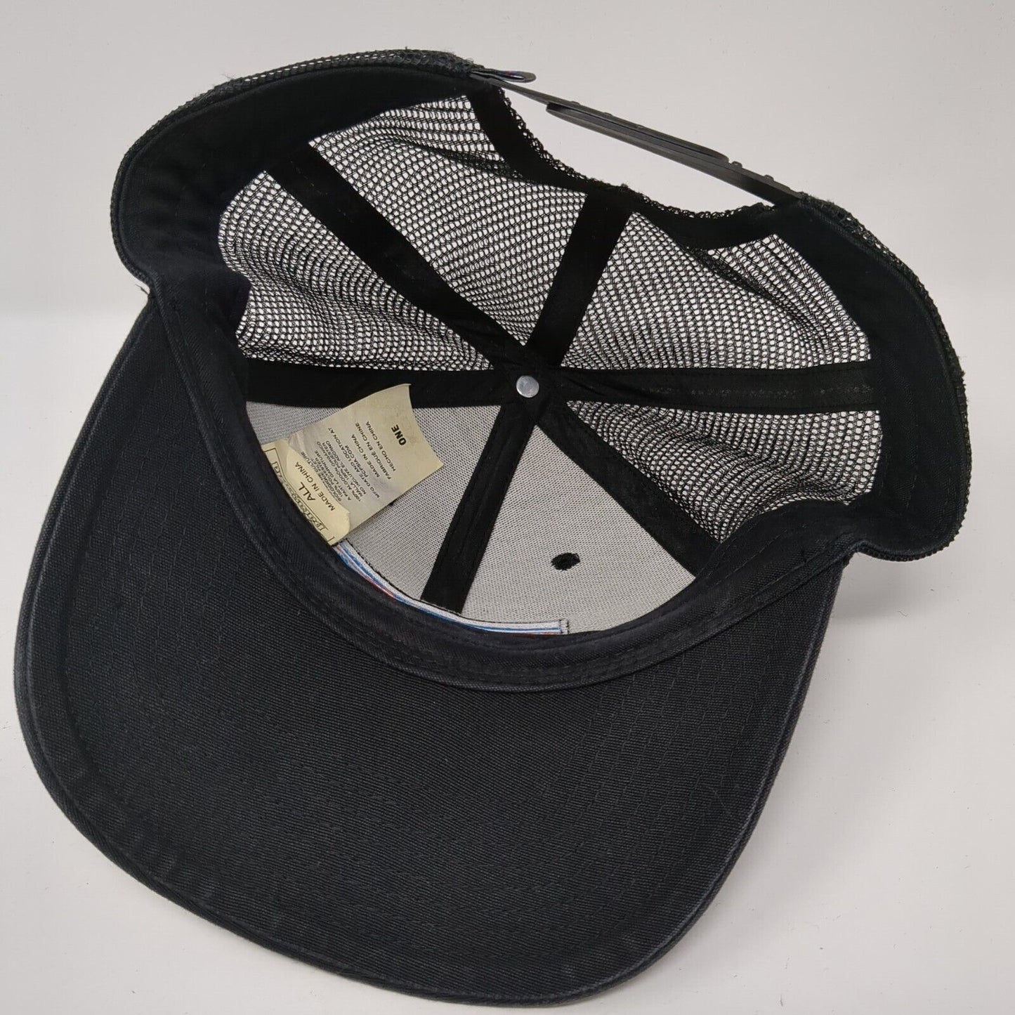 Patagonia Snapback Trucker Hat Black One Size Mesh Back Adjustable