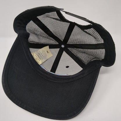 Patagonia Snapback Trucker Hat Black One Size Mesh Back Adjustable