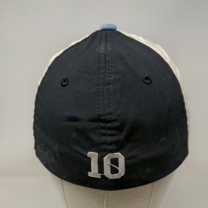 The Game Pro Fitted Hat Blue XS Embroidered Logo Colorblock 6 Panel