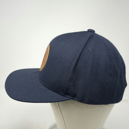 Yupoong Snapback Blue One Size Hat Shine Supply Leather Patch Green Undervisor