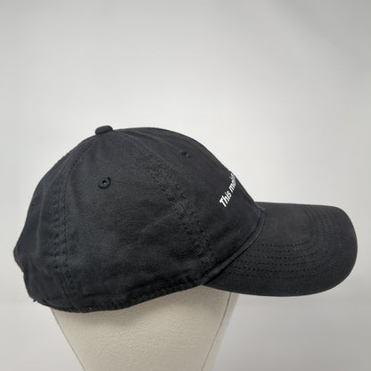 This Make 0% Sense Slideback Hat Black One Size Adjustable 6 Panel Sportsman