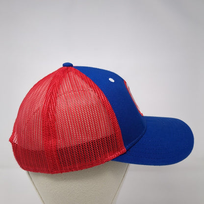 Captain America Snapback Trucker Hat Multicolor OS Adjustable Mesh Back Marvel