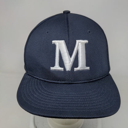 Letter M Cats Fitted Hat Blue L/XL Embroidered Richardson PTS40 Dryve