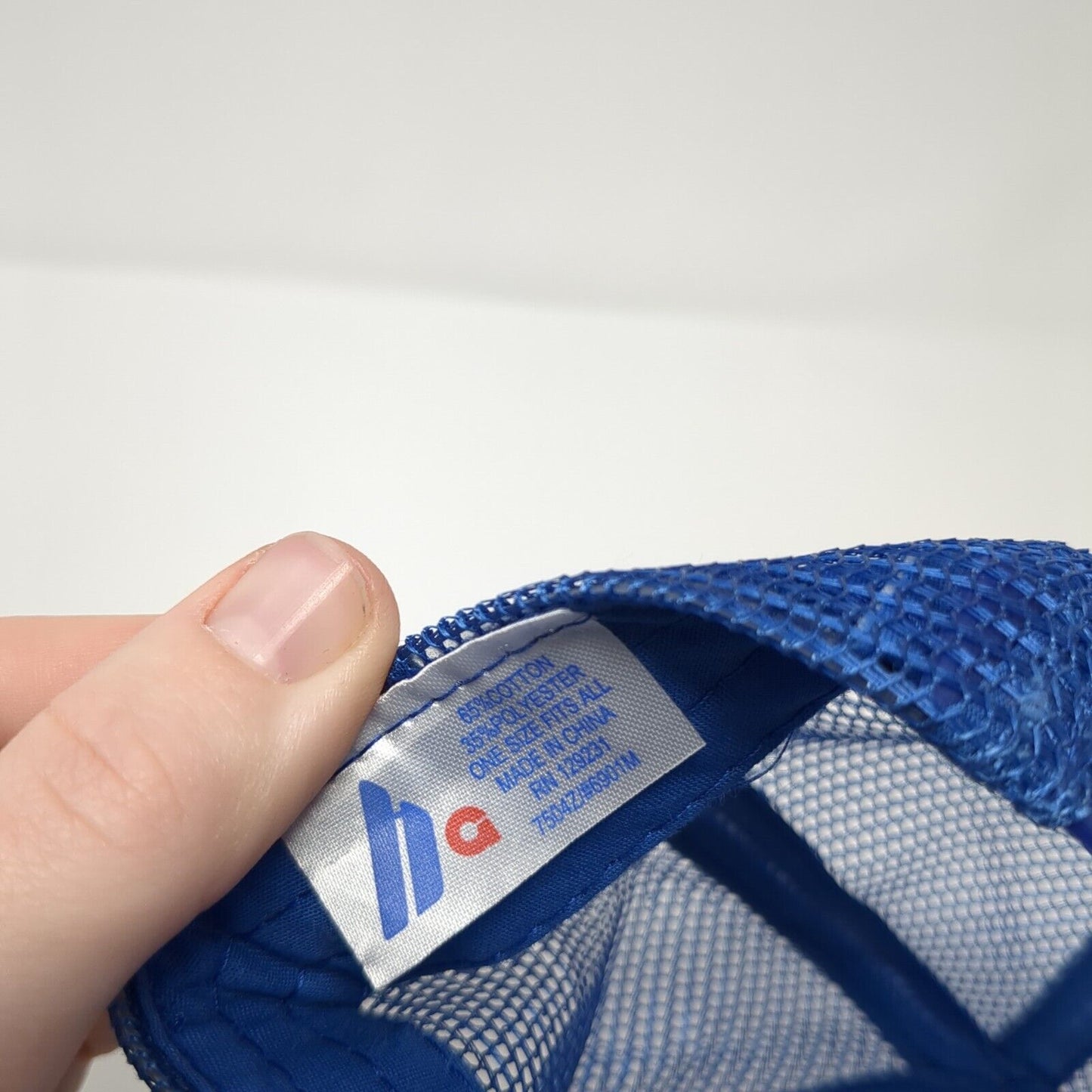 New Amsterdam Snapback Mesh Back Trucker Hat Blue One Size Mesh Back