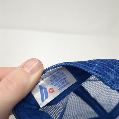 New Amsterdam Snapback Mesh Back Trucker Hat Blue One Size Mesh Back