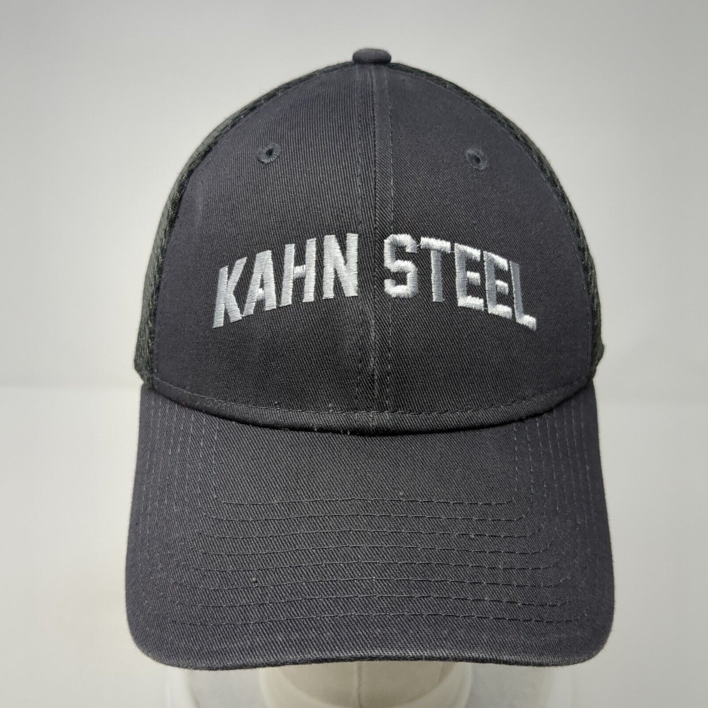 Kahn Steel Fitted Mesh Back Hat Gray M/L Stretch New Era 39Thirty