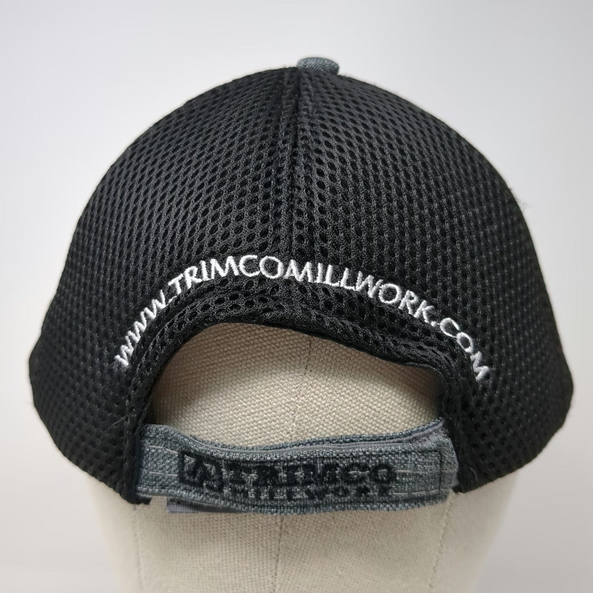 360 Apparel Baseball Cap Gray One Size Mesh Back Snapback Trimco Millwork Hat
