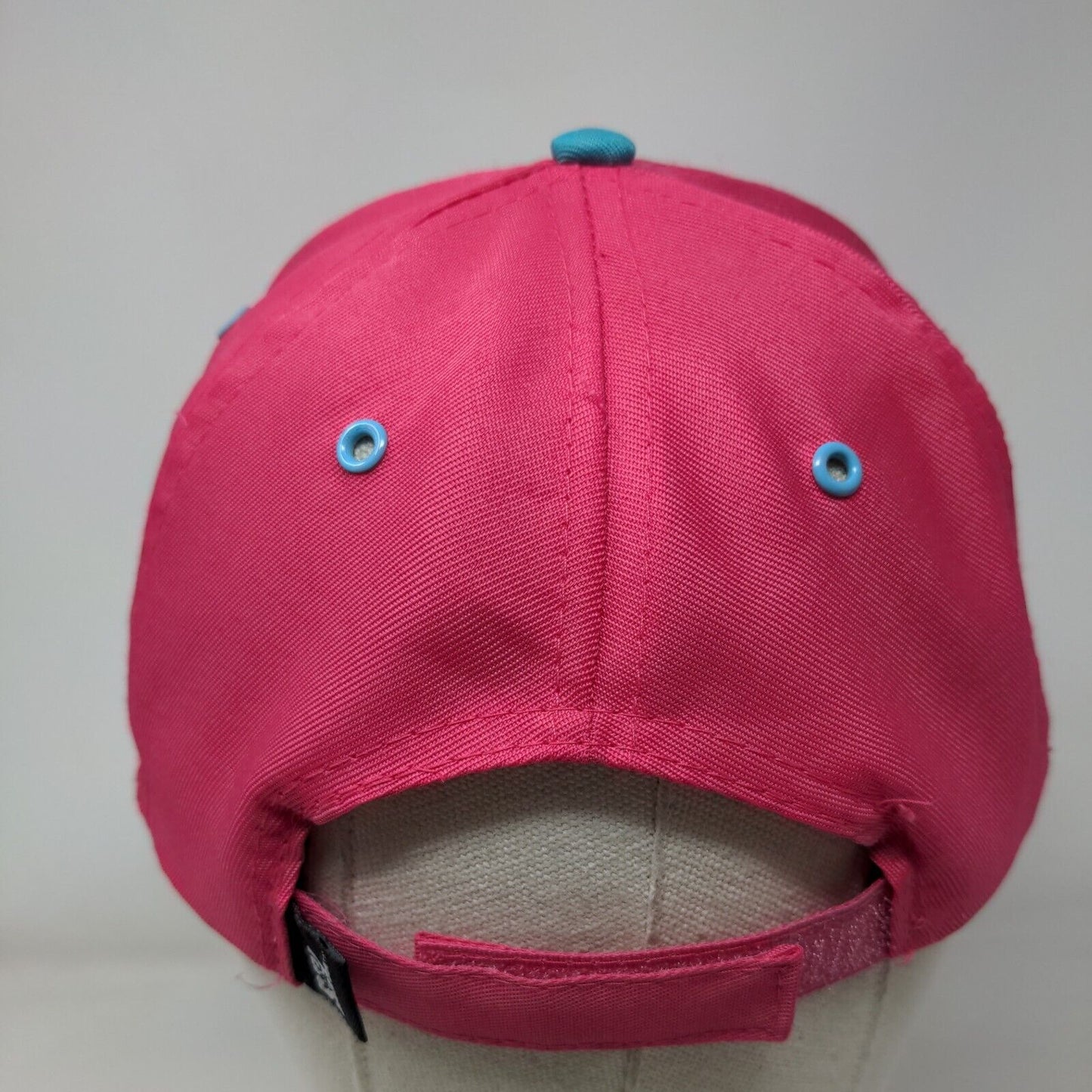 Palm Trees Strapback Hat Pink One Size Adjustable Embroidered 6 Panel SOL
