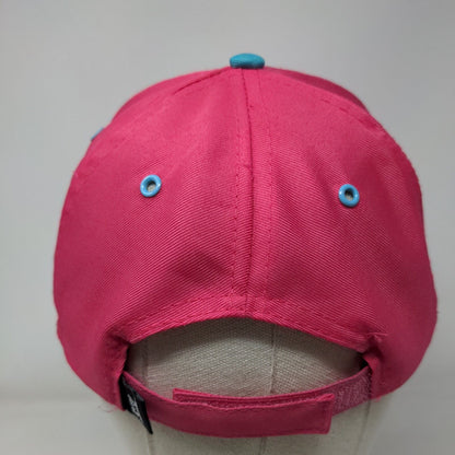Palm Trees Strapback Hat Pink One Size Adjustable Embroidered 6 Panel SOL