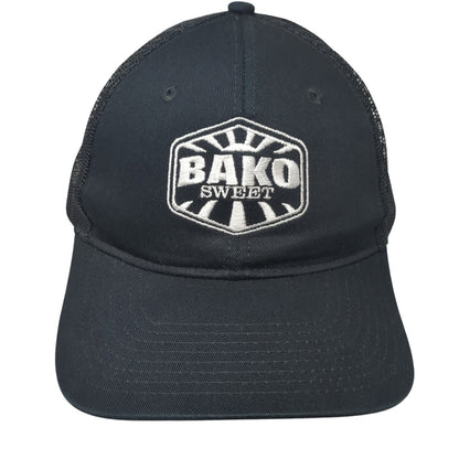 Bako Sweet Snapback Trucker Hat Black One Size Mesh Back Port Authority
