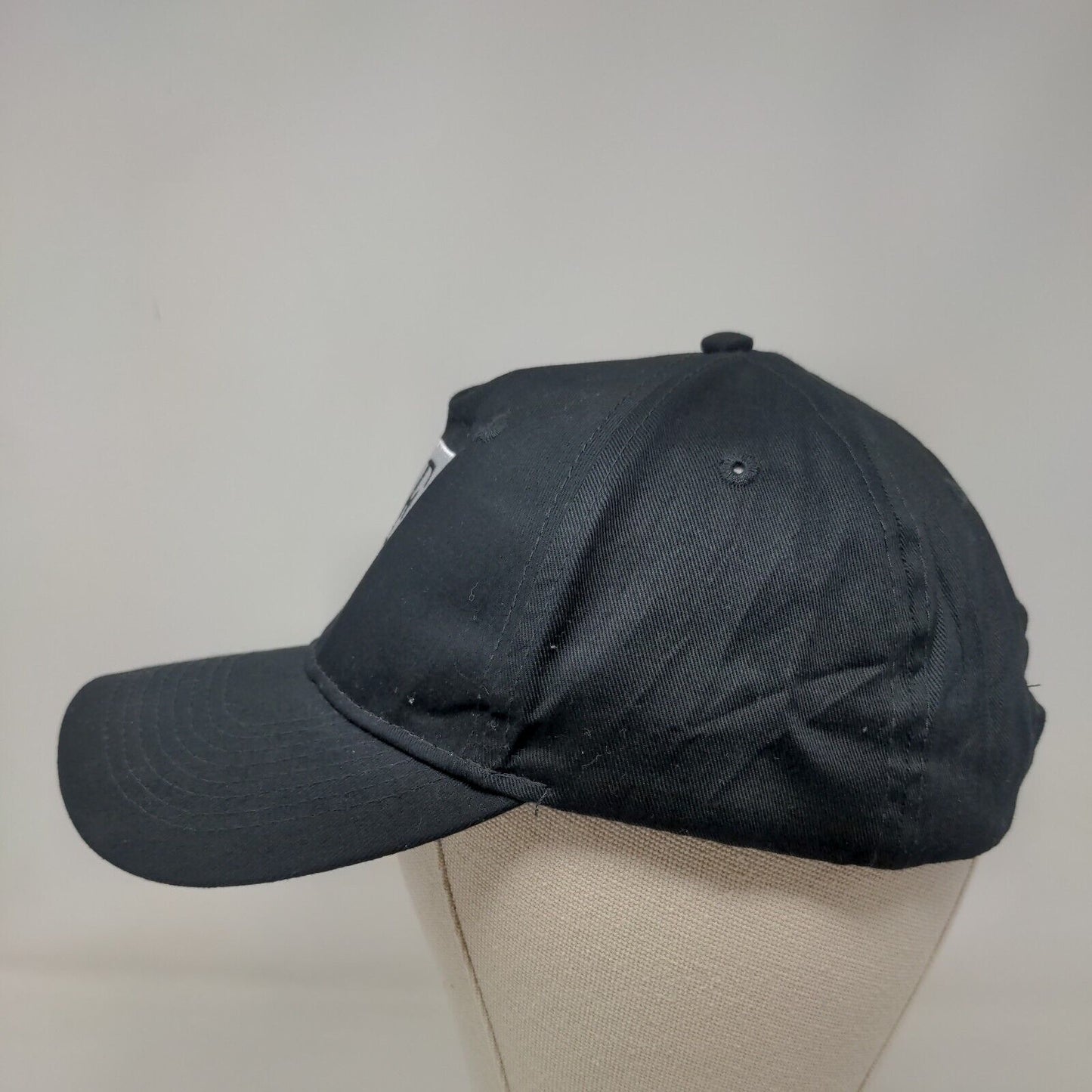 Edwards Strapback Hat Black One Size Embroidered Port Authority