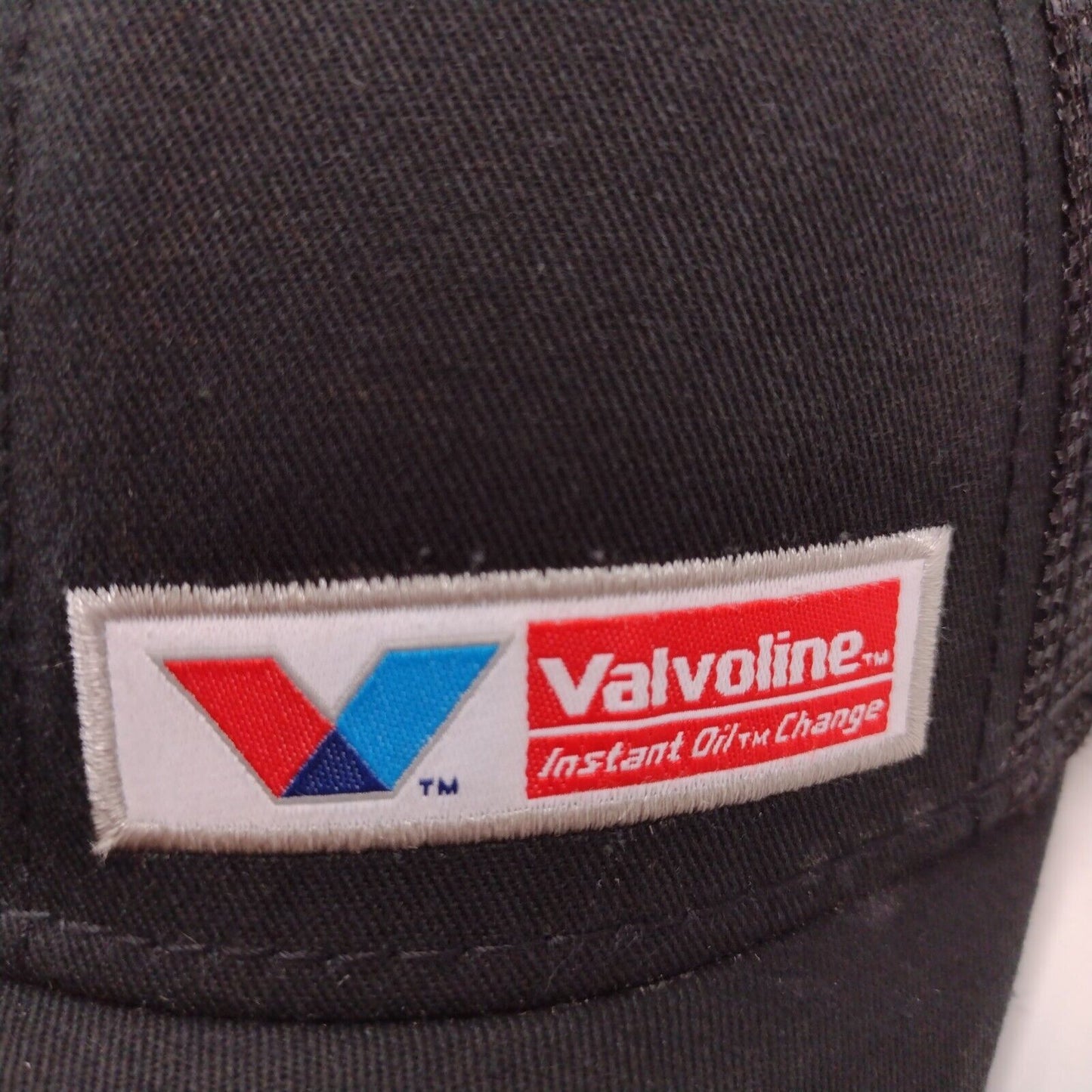Valvoline Snapback Mesh Back Trucker Hat Black OSFA Adjustable 6 Panel