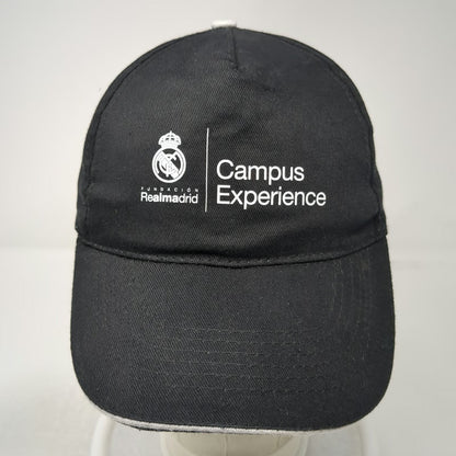 Mkt Real Madrid Soccer 5 Panel Black Hat One Size OS Campus Experience Strapback