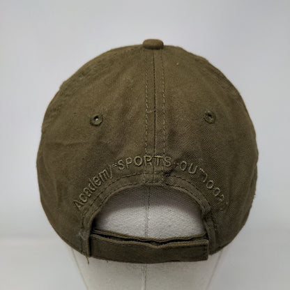 USA Flag Strapback Hat Brownish-Green One Size Patriotic Academy Sports Outdoors
